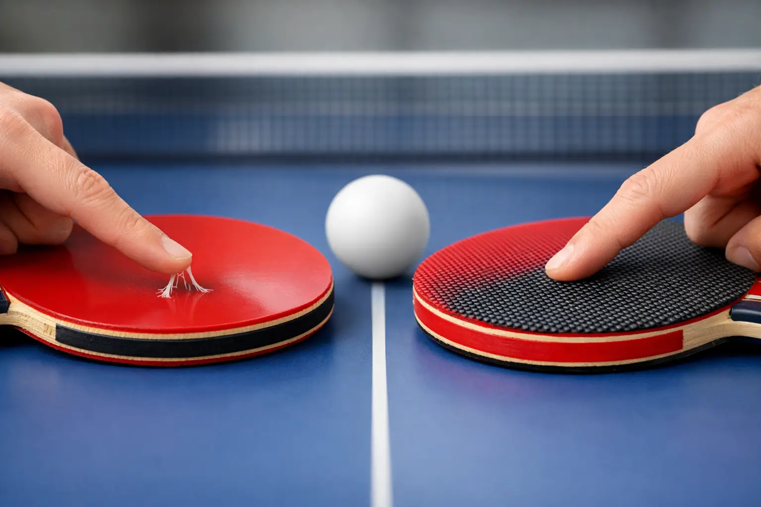Sticky vs Grippy Table Tennis Rubber