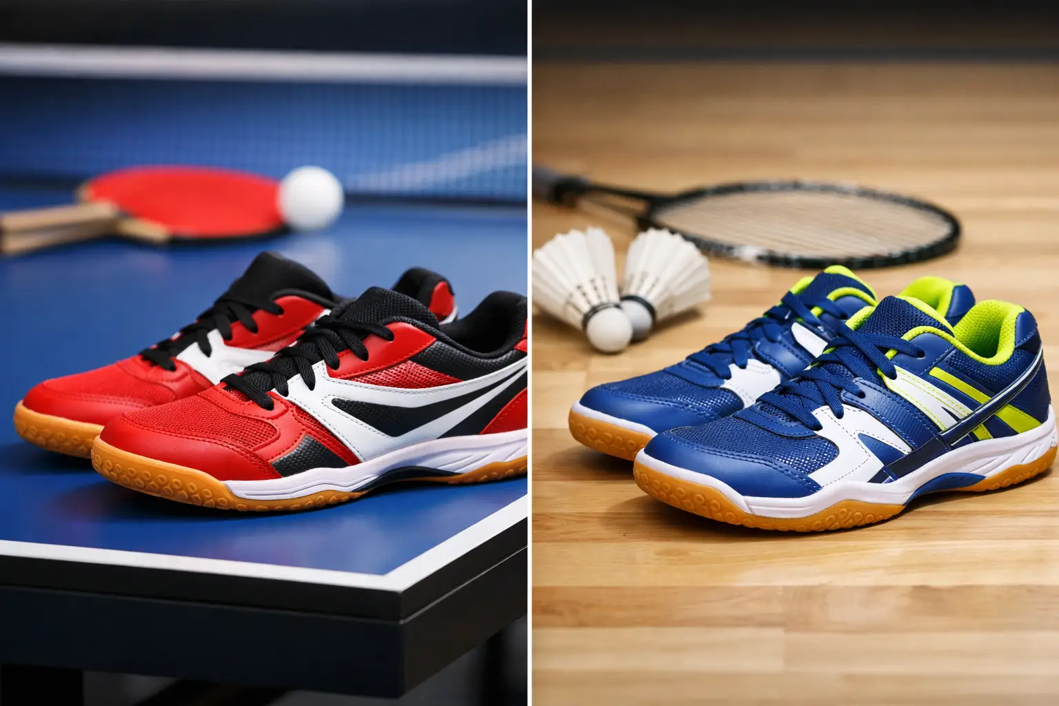 Table Tennis Shoes vs Badminton Shoes