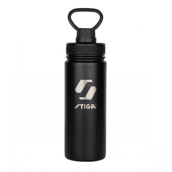 Water bottle STIGA Steel Black 550 ml 