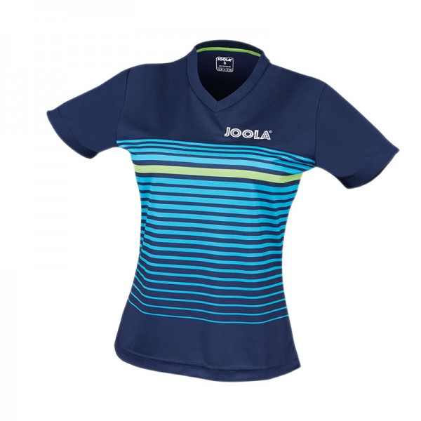 Marškinėliai Joola Lady Stripe navy/light blue